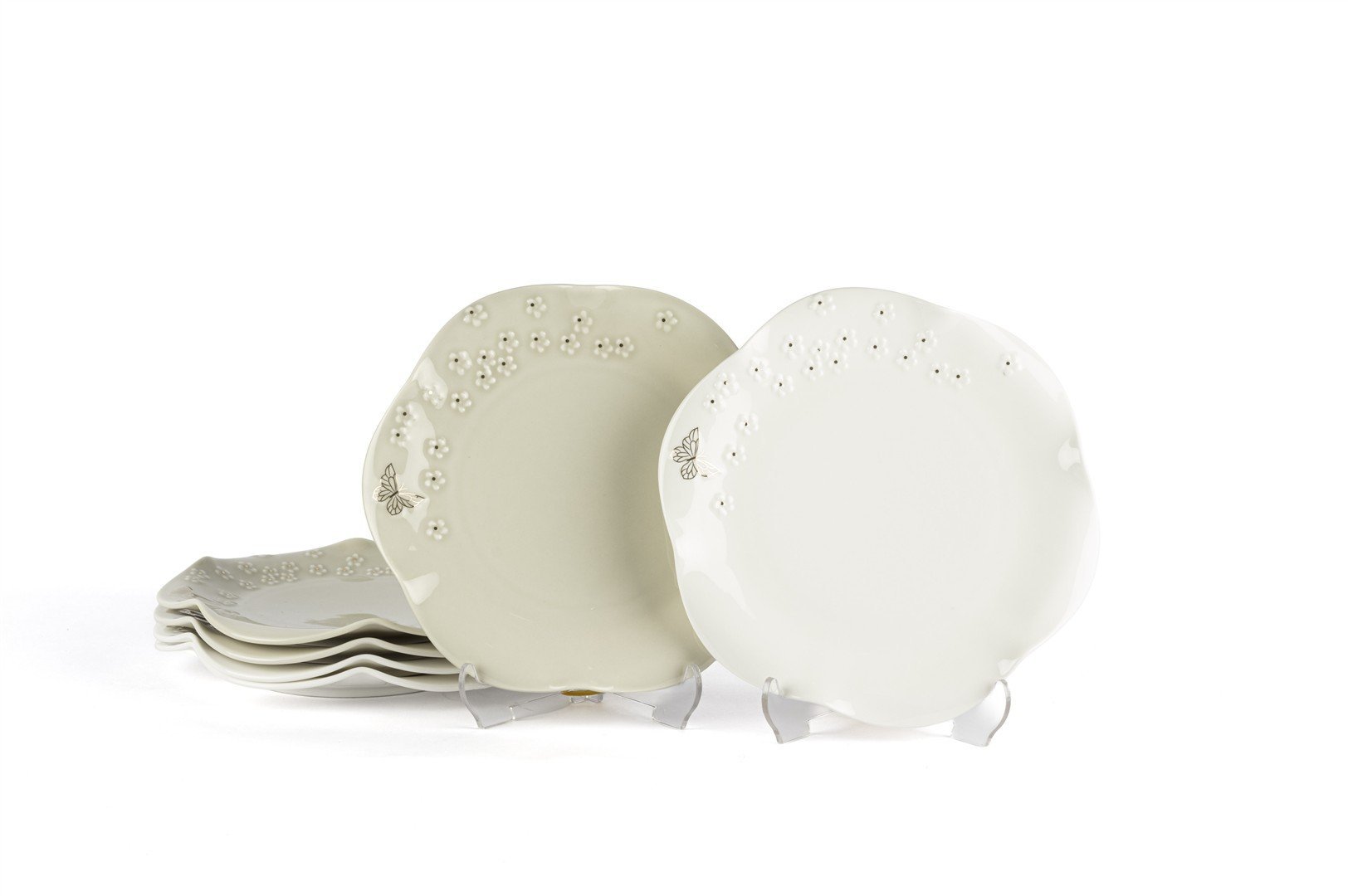 Papiliora 2 Asorti 6lı Tatlı Tabak 17cm