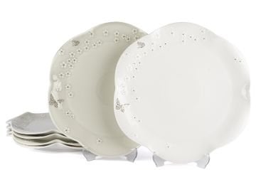 Papiliora 2 Asorti 6lı Servis Tabak 25cm