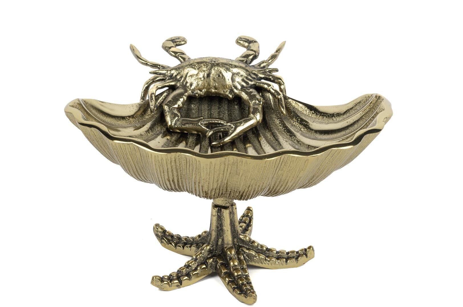 Gold Marine Dekorlu Ayaklı Kase 27x26x15cm