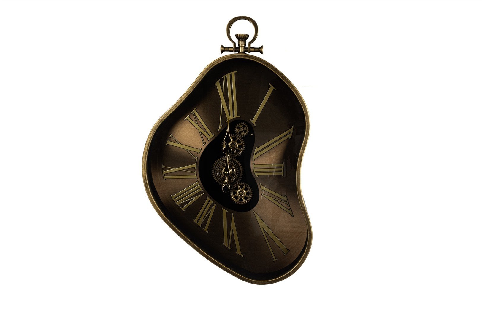 Antik Bronz Dali Duvar Saati 38x64x9cm