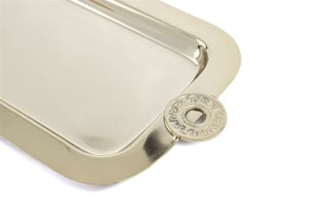 Apollyon Gold Metal Dik Kare Tepsi 60x21cm