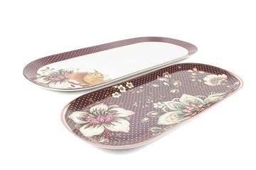 Magenta 2li Oval Servis Tabağı 20x43 16x34cm