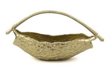 Gold Leaf Dekor Metal Kase 52x18x25cm
