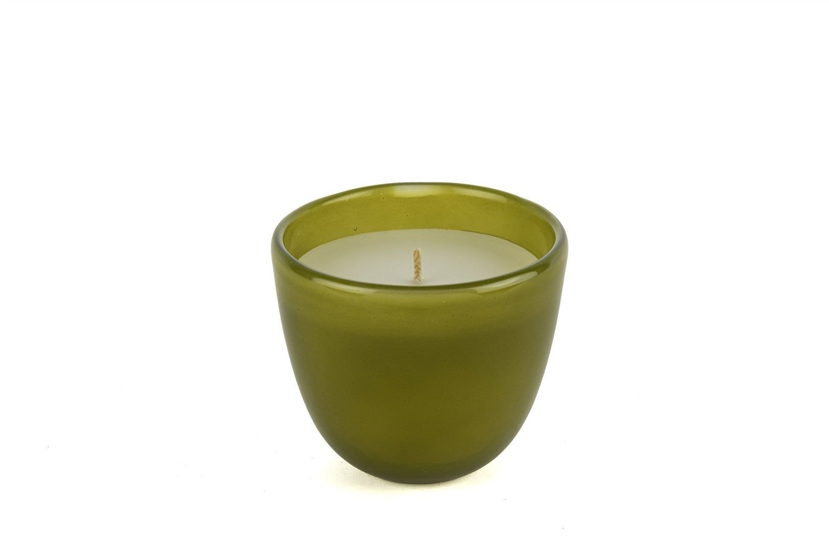 Yeşil Cam Mum Bergamot 11x9cm