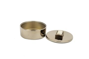 Bronz Traverten Mermer Kapaklı Kutu 12x7cm