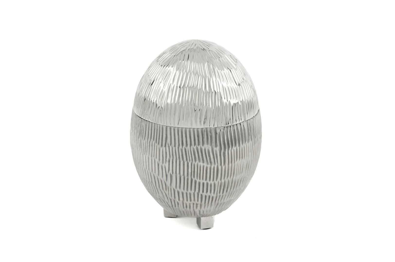 Saige Gümüş Yeşil Egg Kutu 12x18cm