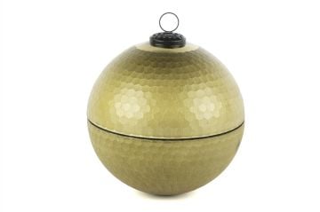 Green Gold Kapaklı Cam Mum Bergamot 18x19cm