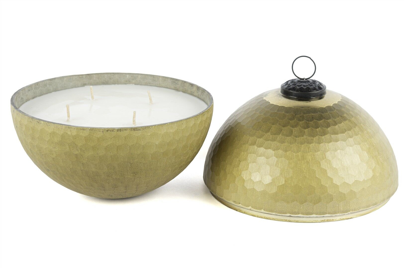 Green Gold Kapaklı Cam Mum Bergamot 18x19cm