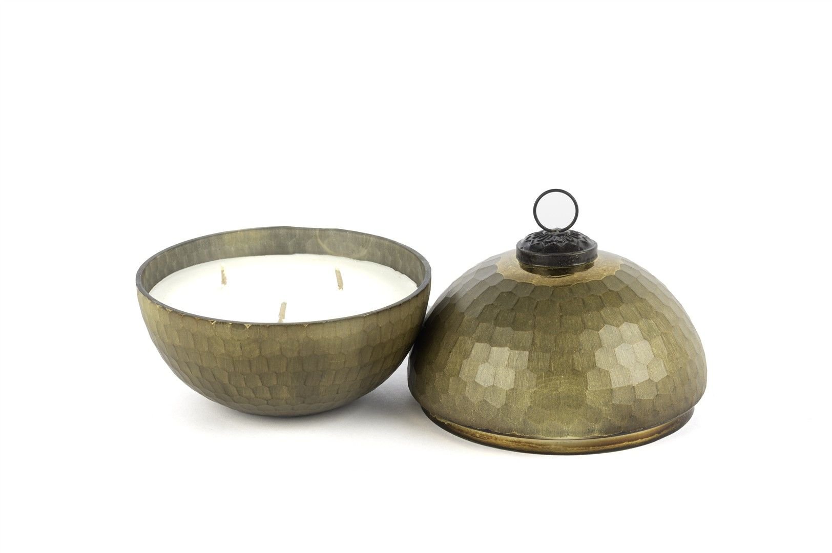 Green Gold Kapaklı Cam Mum Bergamot 12x13cm