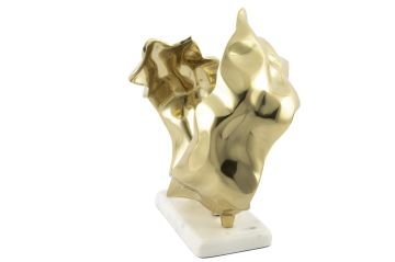 Gold Beyaz Kaideli Dekoratif Obje 32x23x35cm