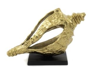 Cowry Gold Metal Dekor Obje 31x16x20cm