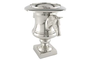 Gümüş Atlı Vazo 36x24x32cm