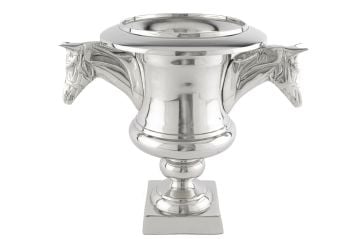 Gümüş Atlı Vazo 36x24x32cm