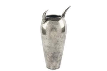 Antik Gümüş Vazo 18x43cm