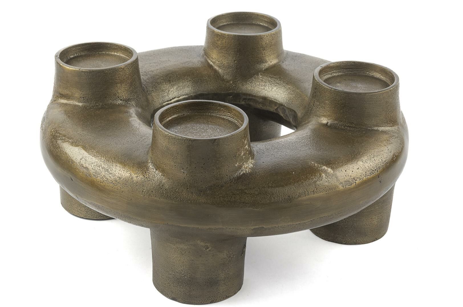 Antik Gold 4lü Mumluk 36x17cm