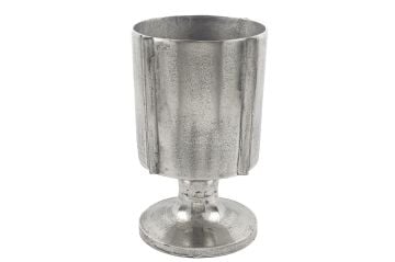 Antik Gümüş Ayaklı Vazo 26x38cm