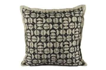 Rhea Siyah Geometrik Yastık Kırlent 50x50