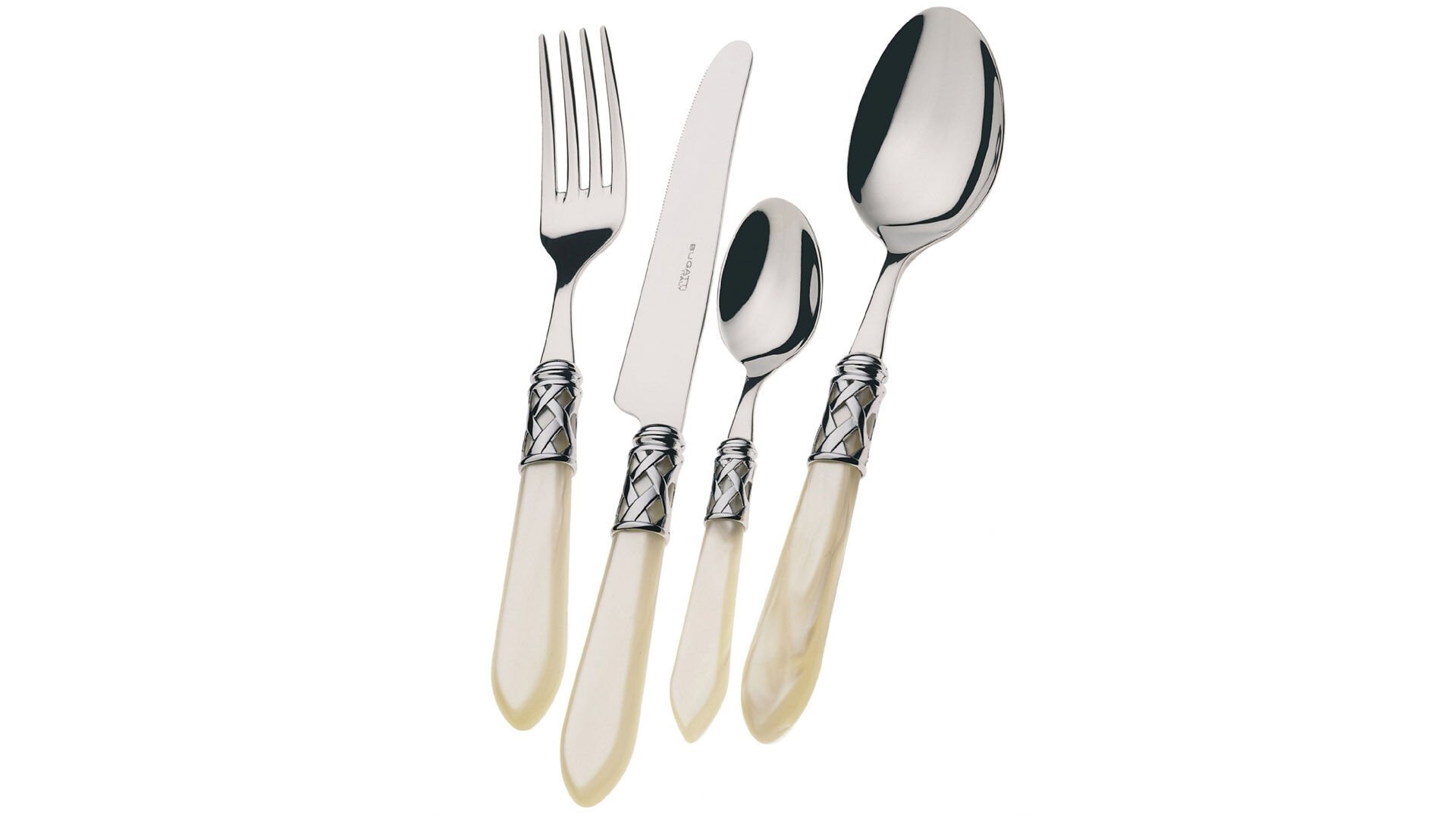 BUGATTİ Ivory Gümüş 75 Parça Çatal Kaşık Bıçak Seti