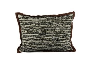 Rhea Siyah Kiremit Fitilli Yastık Kırlent 35x50