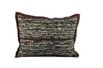 Rhea Siyah Kiremit Fitilli Yastık Kırlent 35x50