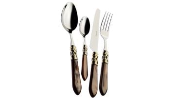 BUGATTİ Oniks Gold 75 Parça Çatal Kaşık Bıçak Seti