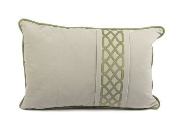 Amira Yeşil Bordürlü 40x60 Yastık Kırlent