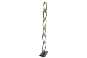 Antik Gold Halka Dekor Obje 26x13x122cm