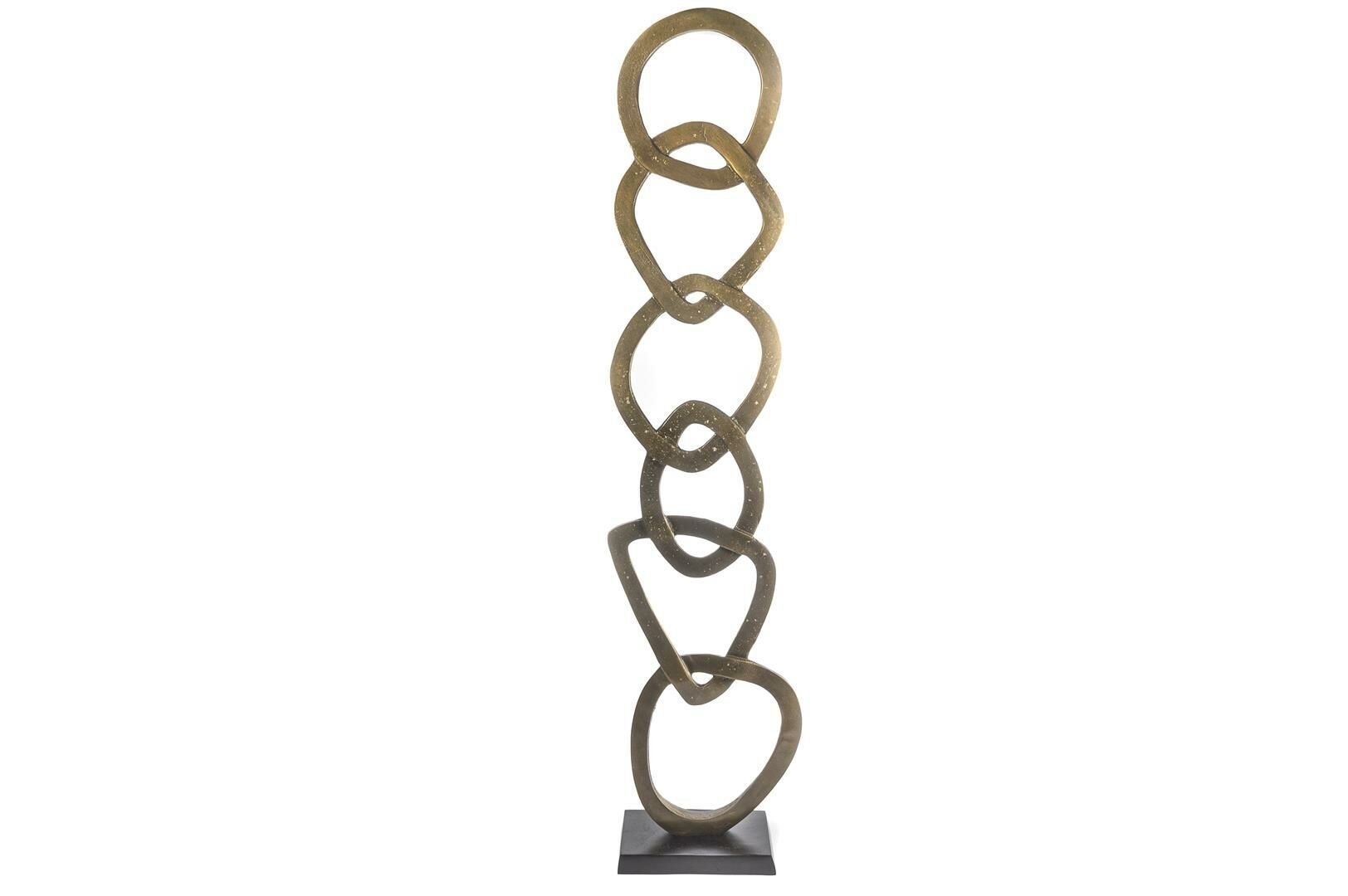 Antik Gold Halka Dekor Obje 26x13x122cm