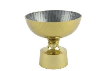 Zola Gold Yeşil Ayaklı Kase 23x21cm
