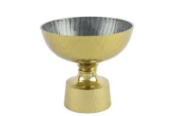 Zola Gold Yeşil Ayaklı Kase 23x21cm