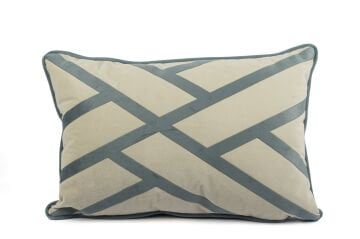 Amira Mavi Bordürlü 40x60 Yastık Kırlent