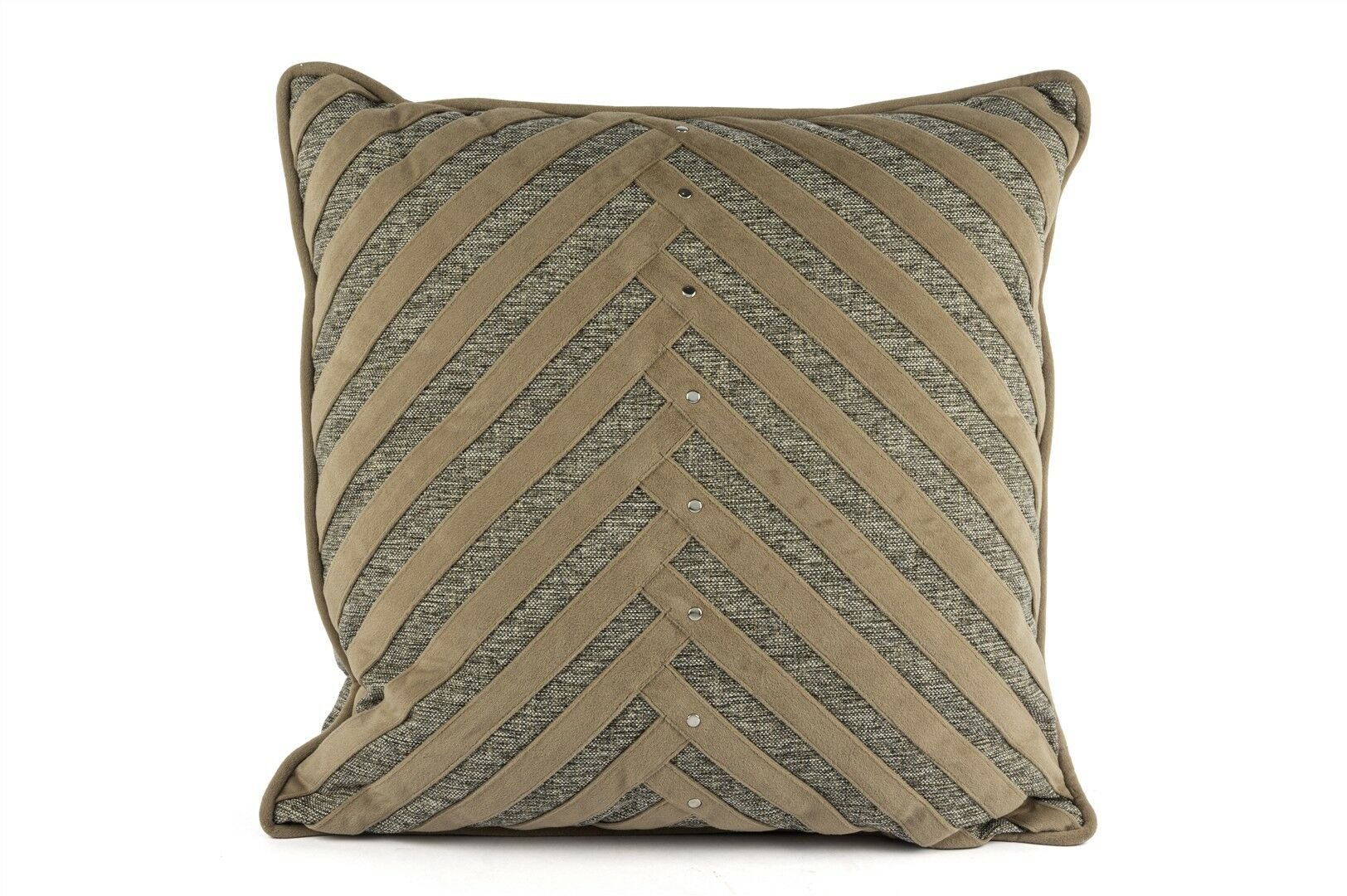 Love Bej Gri Çizgili 50x50 Yastık Kırlent