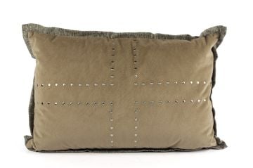 Love Bej Gri Zımbalı 40x60 Yastık Kırlent