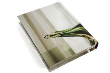 Murano Glass Plate Kitap Kutu 29x22x4cm