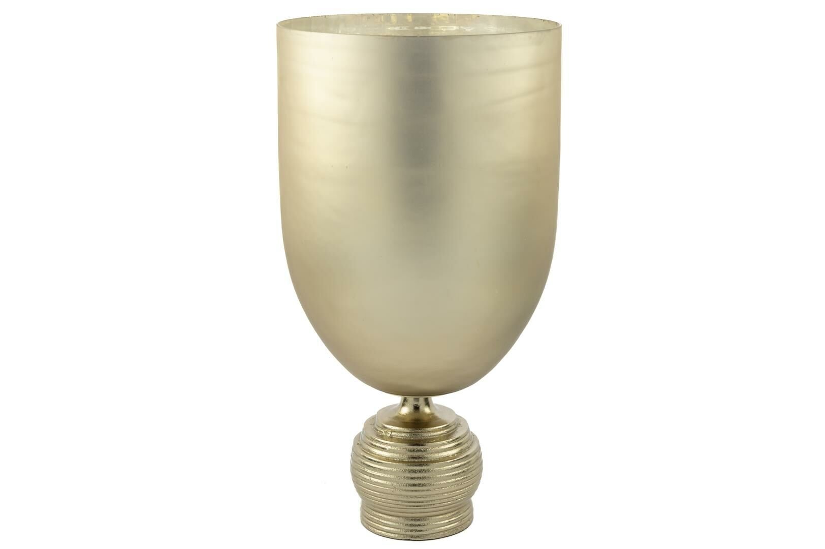 Ashey Gold Ayaklı Cam Vazo 27x50cm