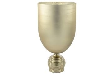 Ashey Gold Ayaklı Cam Vazo 27x50cm