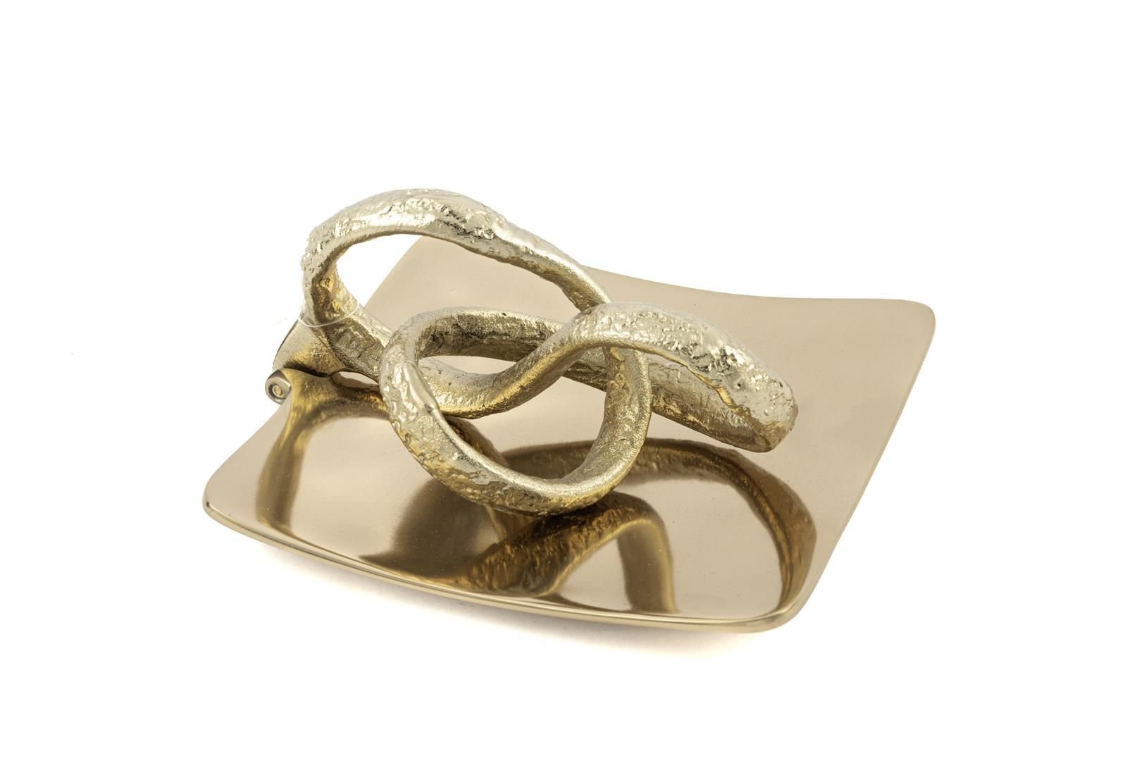 Antik Gold Metal Peçetelik 18x18x9cm