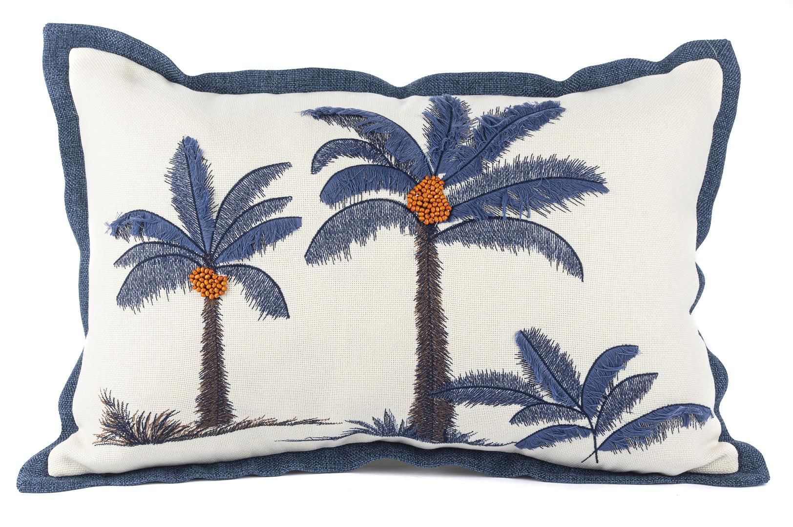 Palmiye Mavi 40x60 Yastık Kırlent