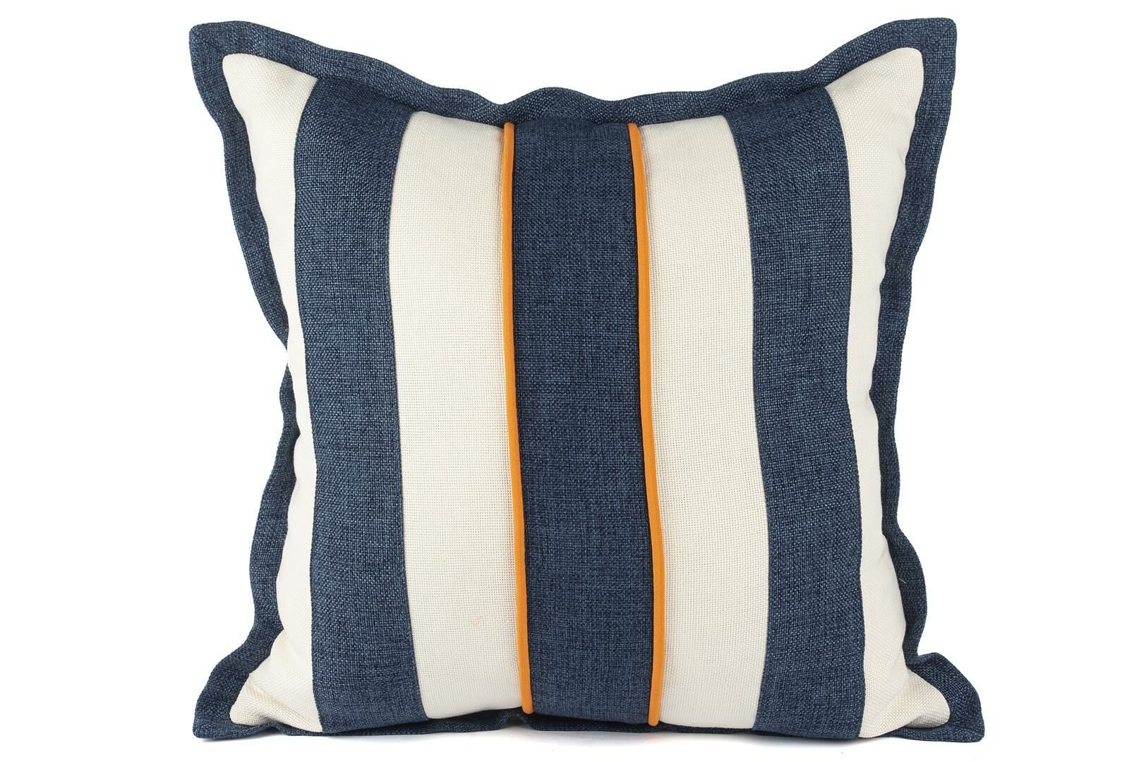 Mavi Beyaz Çizgili 55x55 Yastık Kırlent