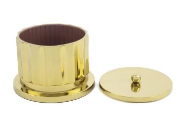 Riana Gold Bordo Kavanoz 16x13cm