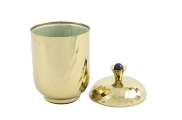 Zola Gold Yeşil Kavanoz 12x22cm
