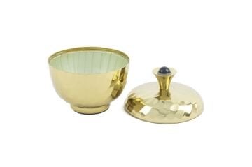 Zola Gold Yeşil Kavanoz 12x14cm