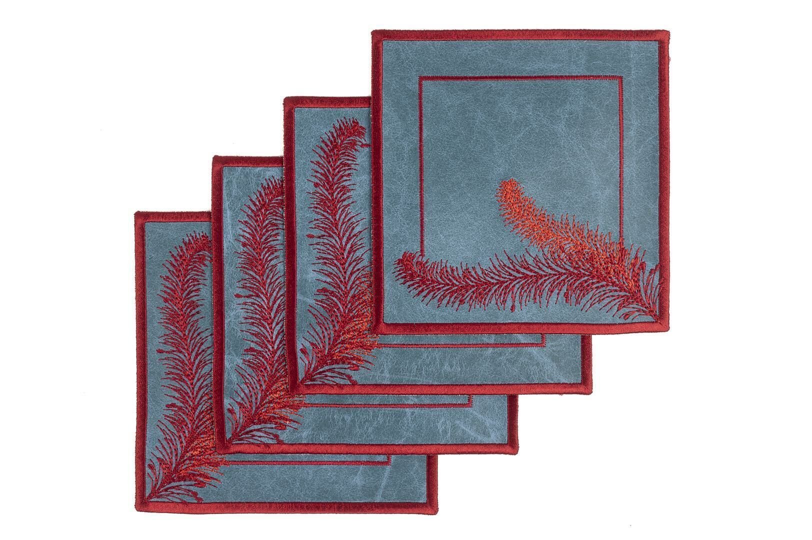 Doris Deri 4lü bardak atlığı 13cm