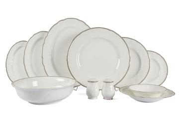 Heklia Pembe 72 Parça Bonechina Yemek Seti