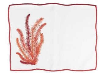 Doris Kırmızı Beyaz 6lı Amerikan Servis 40x50cm