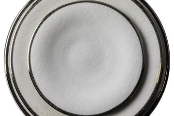 Gracia 72 Parça Bonechina Yemek Seti Platin