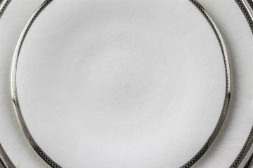 Gracia 72 Parça Bonechina Yemek Seti Platin