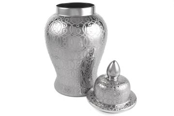 Gümüş desenli Seramik Küp 68cm
