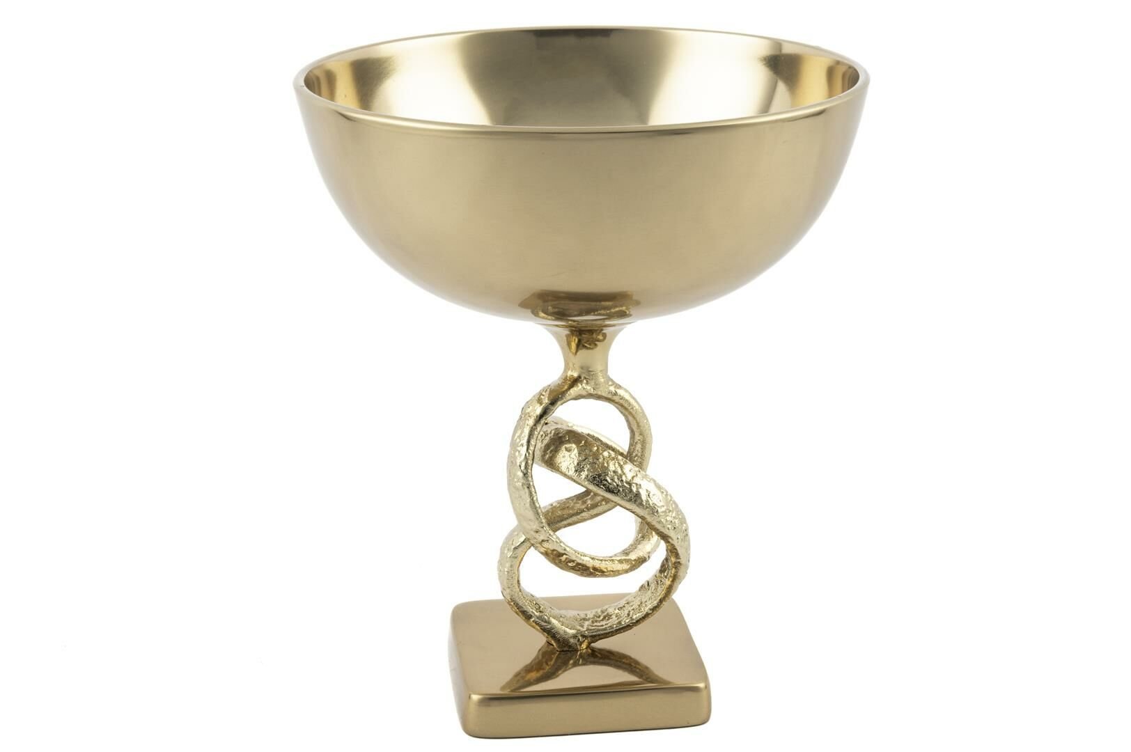 Antik Gold Ayaklı Metal Kase 25x29cm
