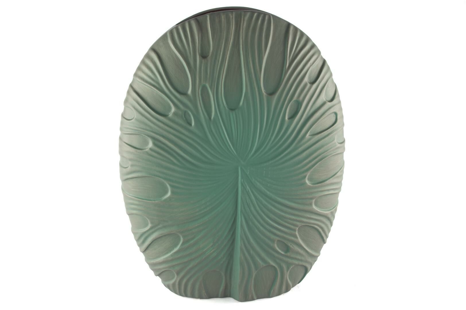 Gri Yeşil Porselen Vazo 34x12x43cm